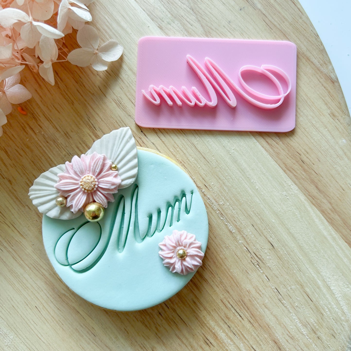 Mum Font #3 - Fondant Stamp
