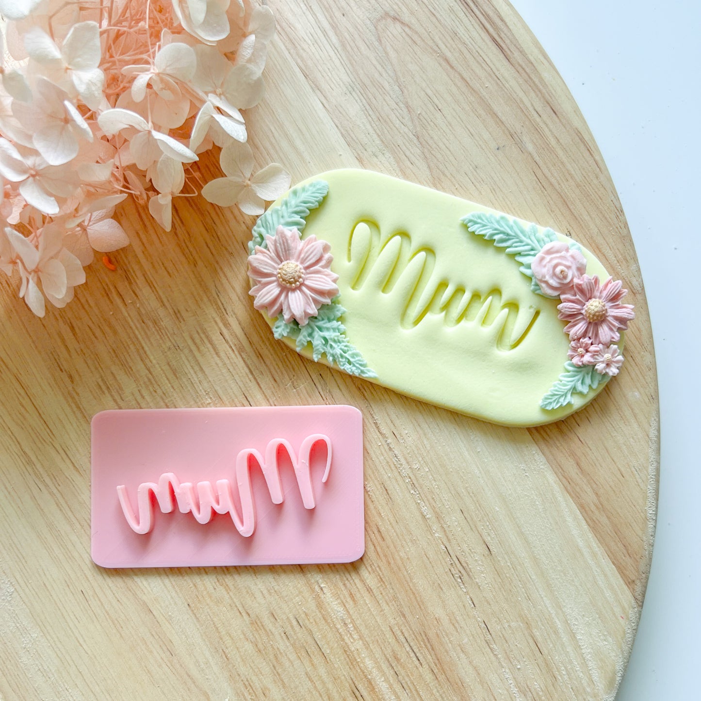 Mum Font #1 - Fondant Stamp