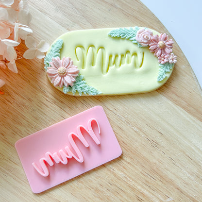 Mum Font #1 - Fondant Stamp