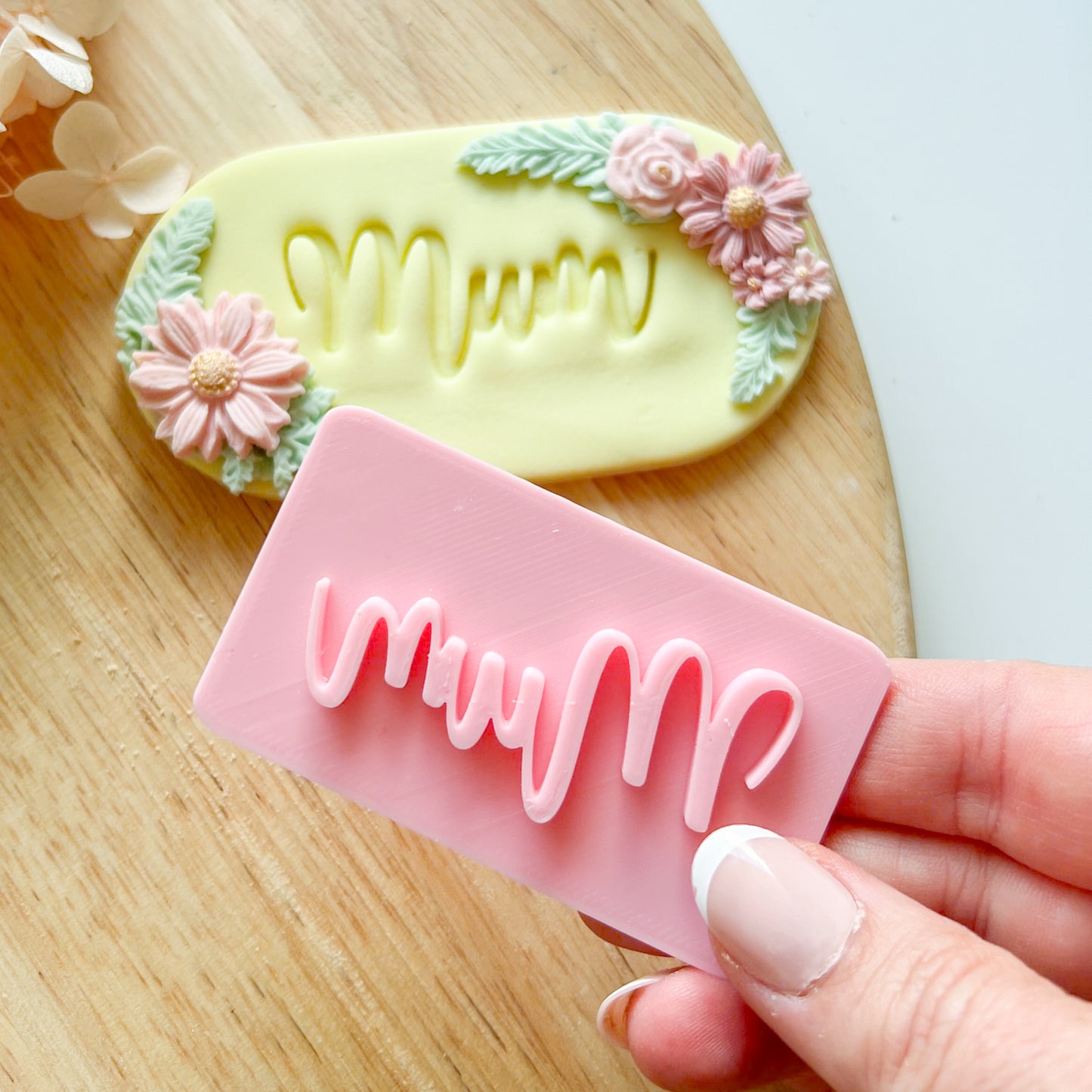 Mum Font #1 - Fondant Stamp