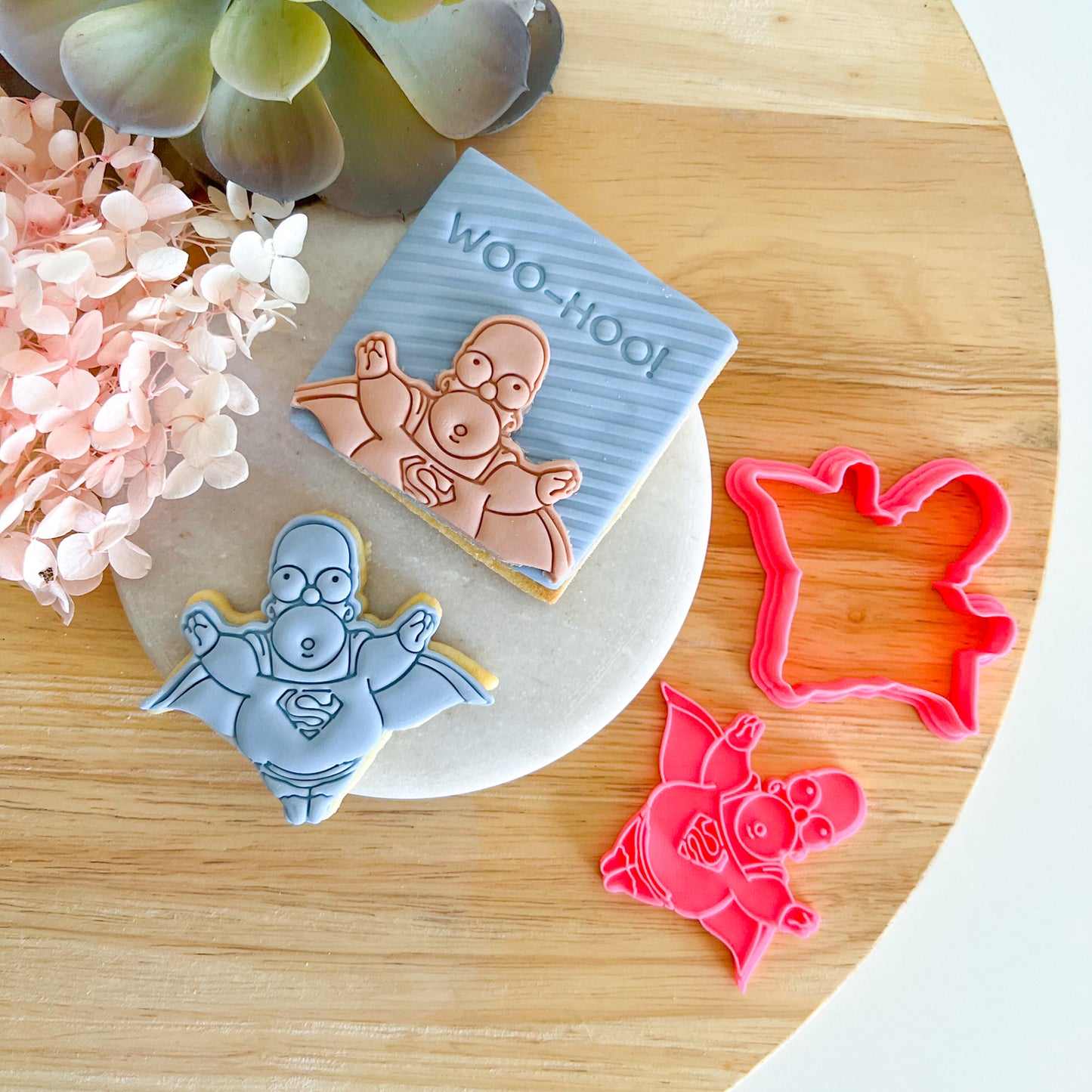 "Super Homer" Cookie Cutter and Stamp Set