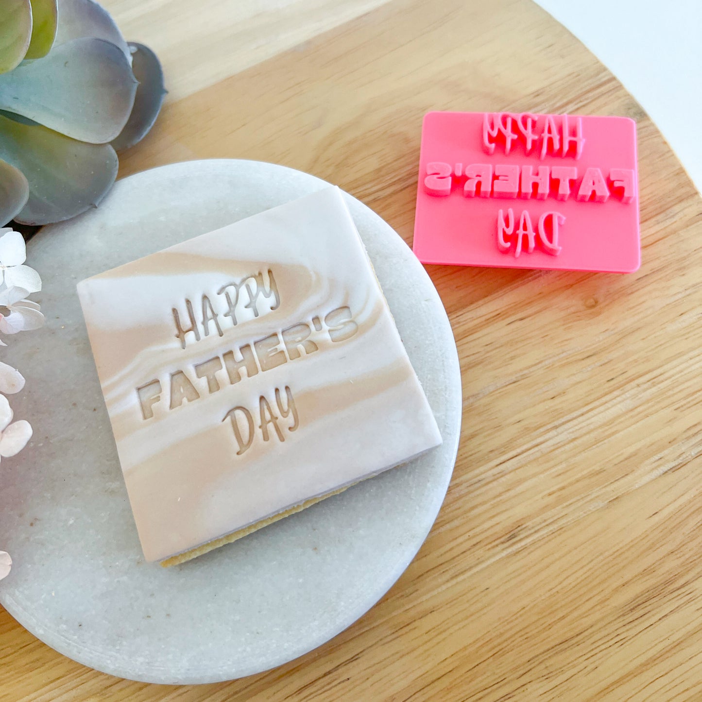 Happy Father's Day - Fondant Stamp