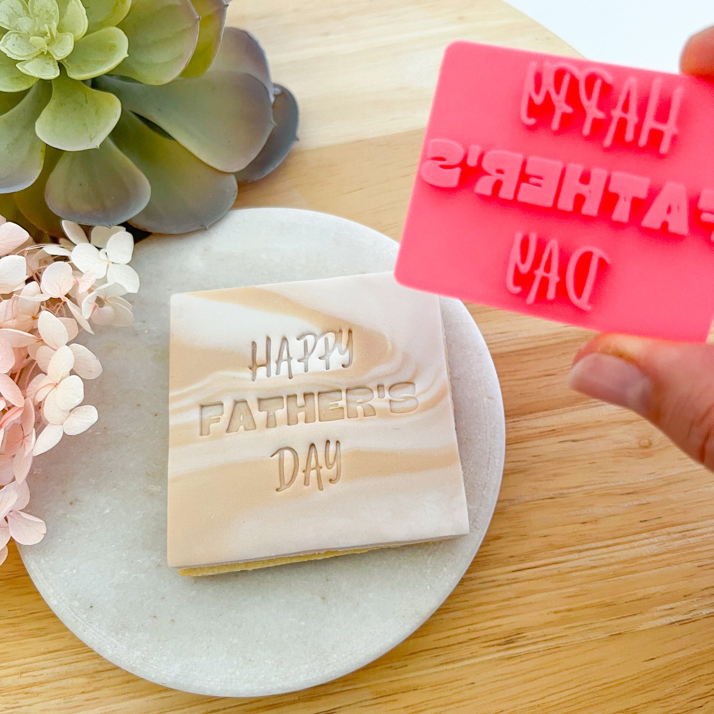 Happy Father's Day - Fondant Stamp