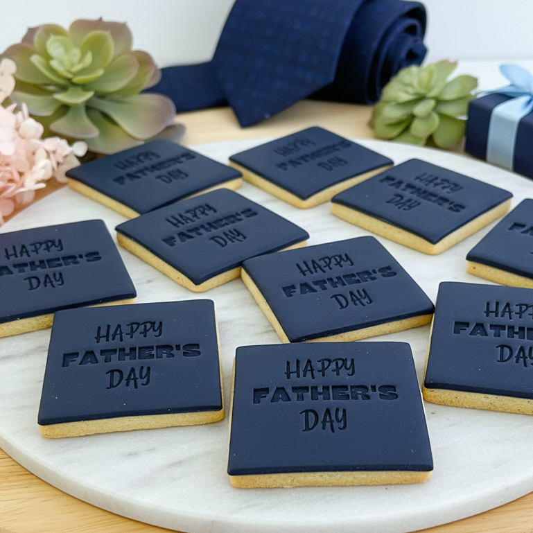 "Happy Father's Day" Fondant Stamp