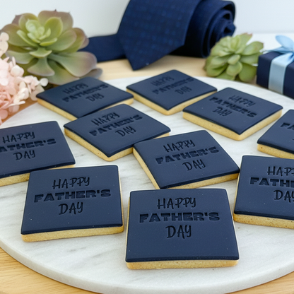 "Happy Father's Day" Fondant Stamp