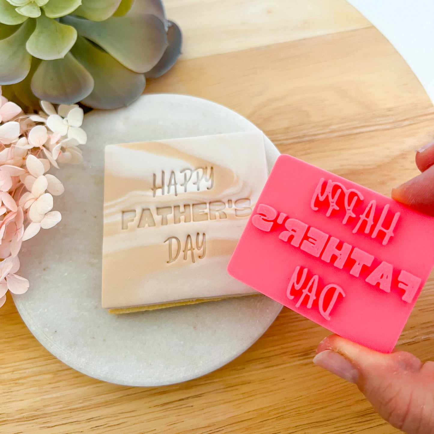 Happy Father's Day - Fondant Stamp