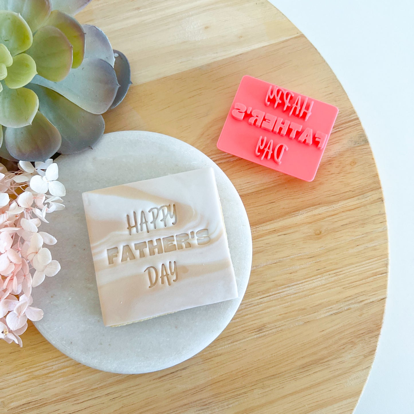 Happy Father's Day - Fondant Stamp