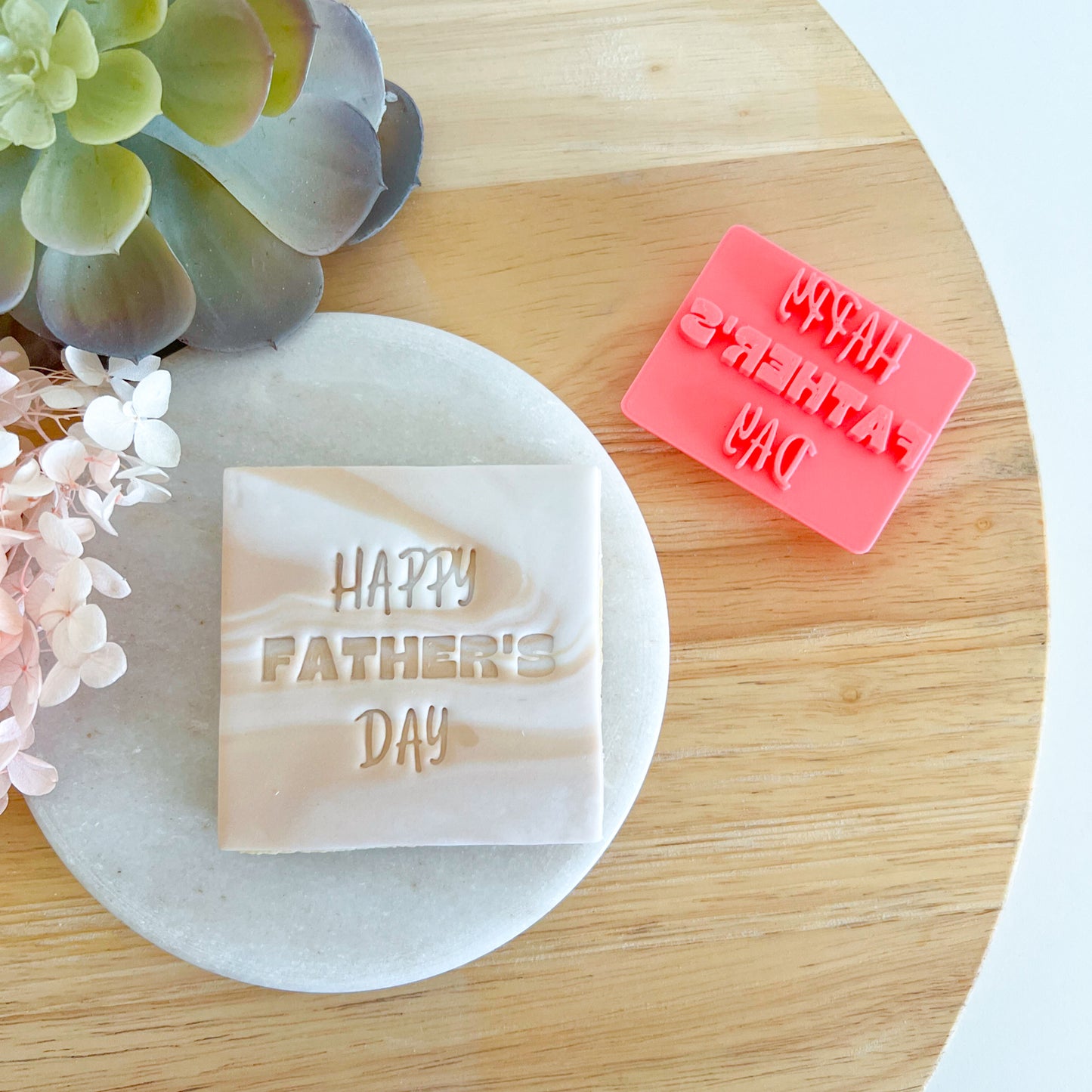 Happy Father's Day - Fondant Stamp