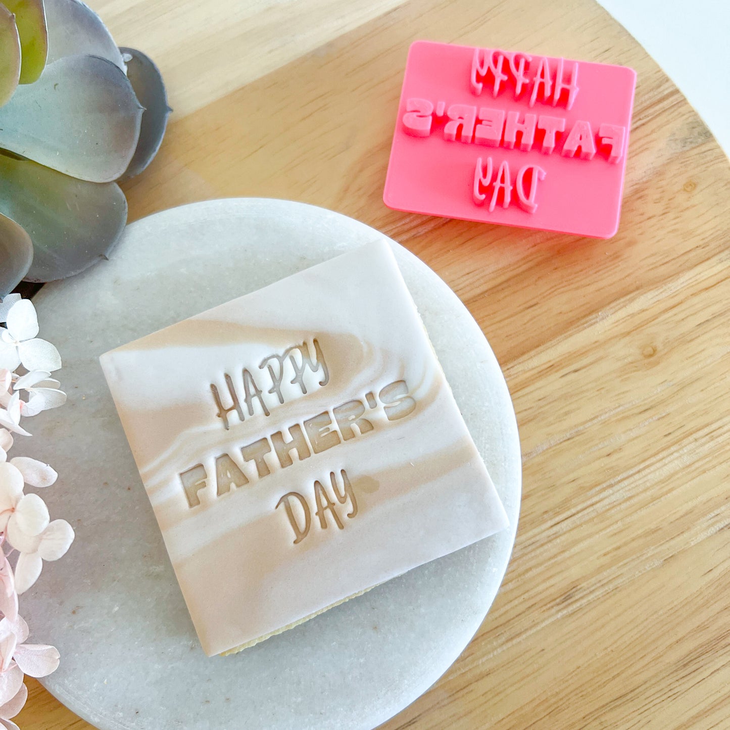 Happy Father's Day - Fondant Stamp