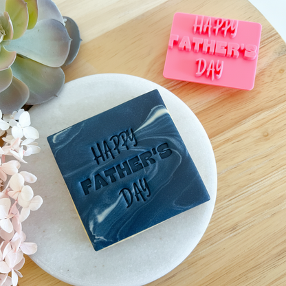 "Happy Father's Day" Fondant Stamp