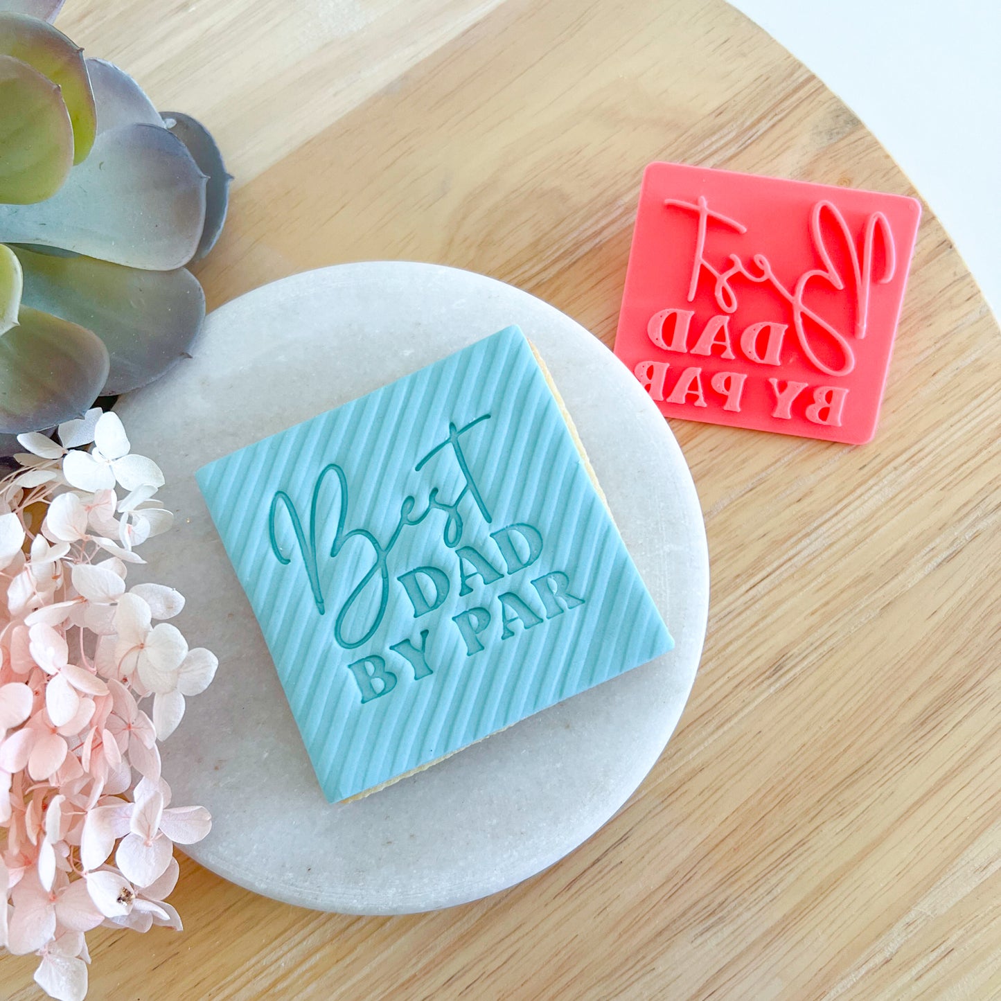 Best Dad By Par - Fondant Stamp