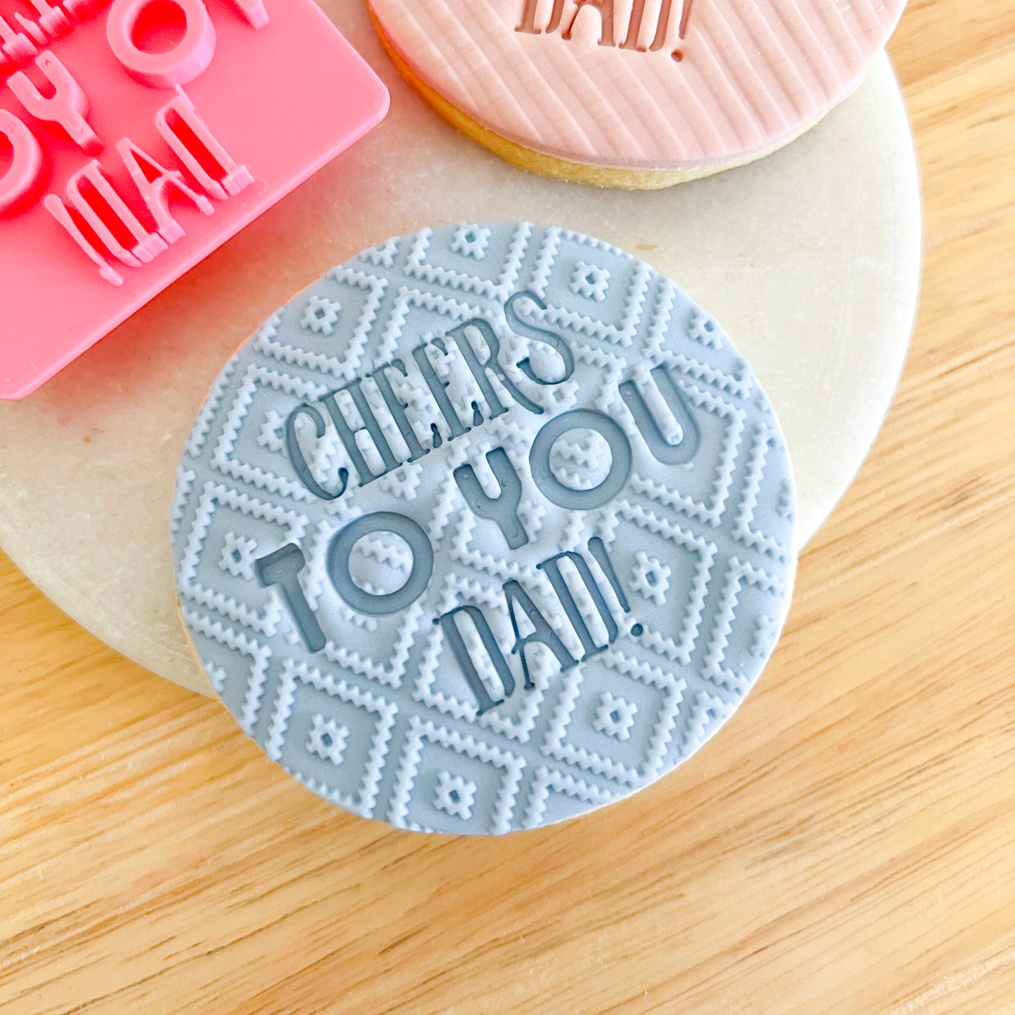 Cheers to You Dad! - Fondant Stamp
