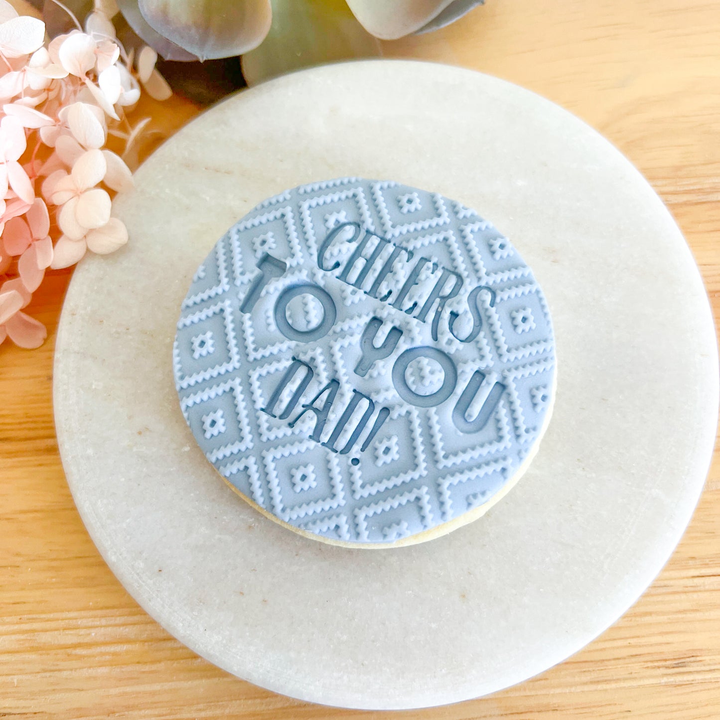 Cheers to You Dad! - Fondant Stamp