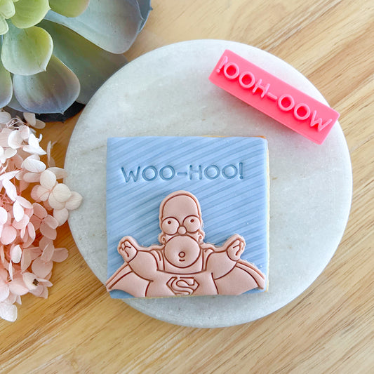 Woo Hoo! - Fondant Stamp