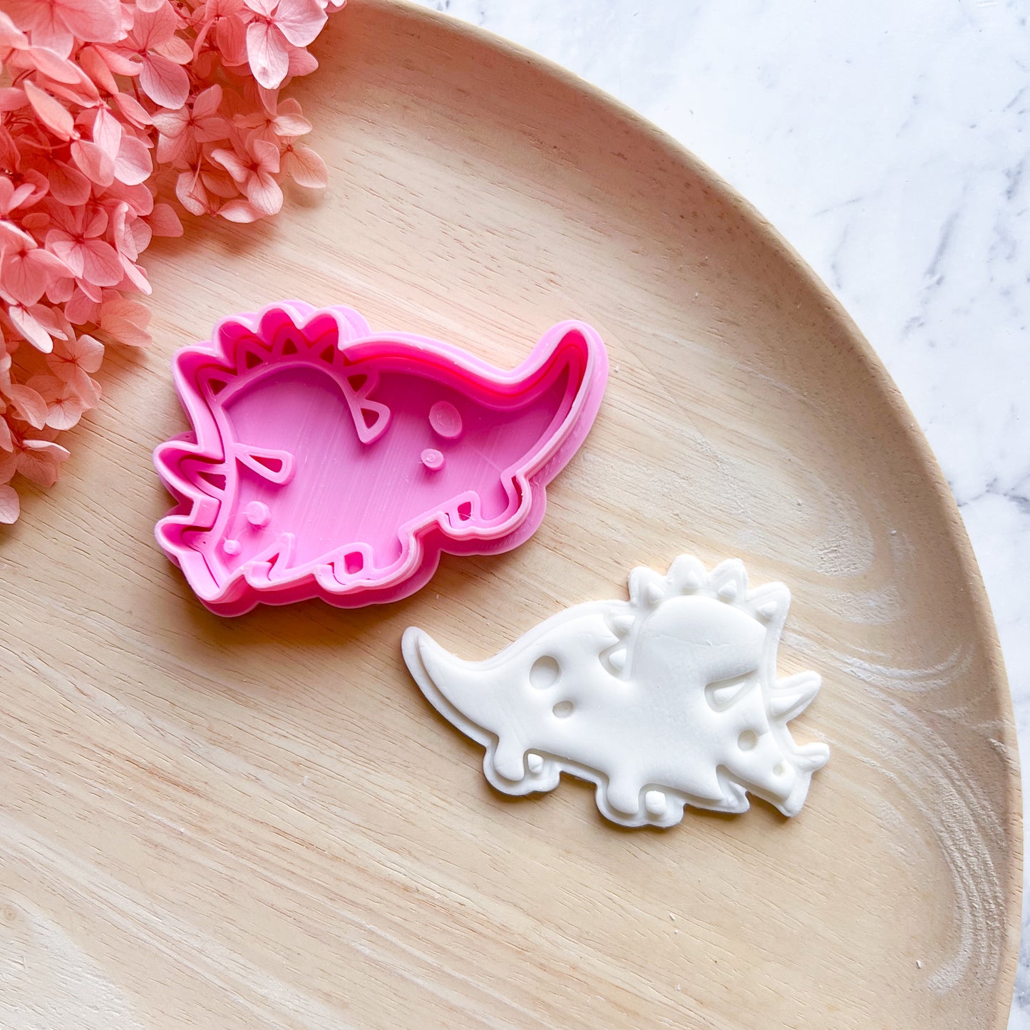 "Triceratops" Cookie Cutter & Stamp