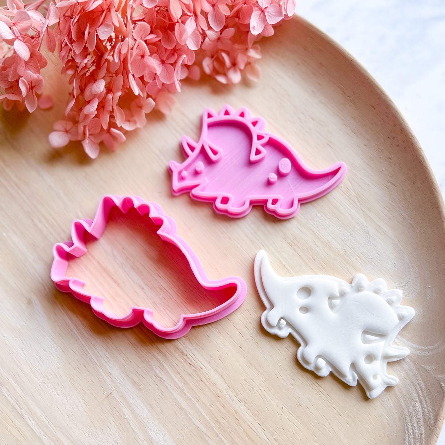 "Triceratops" Cookie Cutter & Stamp