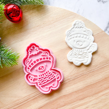 "Sweater Bear" Cookie Cutter & Stamp SECONDS SALE