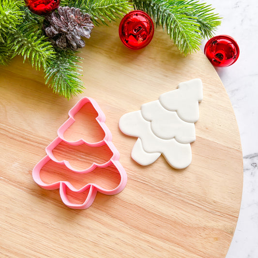 "Soft Christmas Tree" Cookie Cutter with imprint