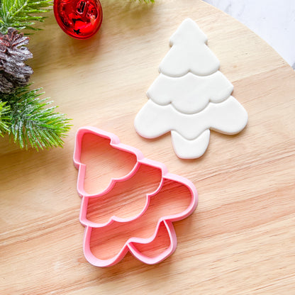 "Soft Christmas Tree" Cookie Cutter with imprint