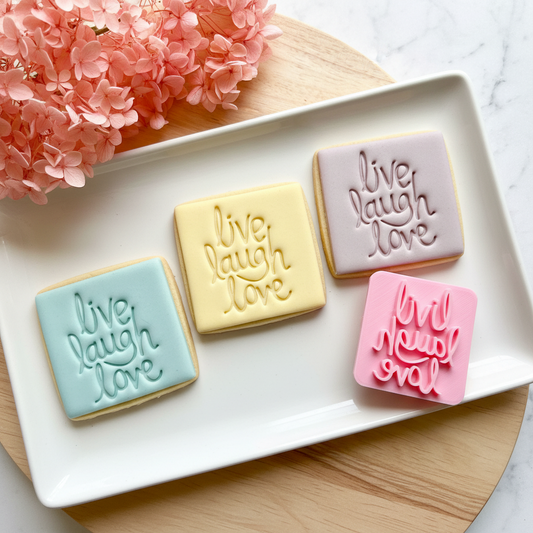 Live Laugh Love Fondant Stamp