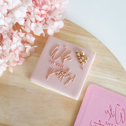 "Wife of the Party" - Pop Stamp Plate