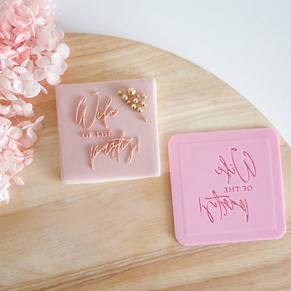 "Wife of the Party" - Pop Stamp Plate