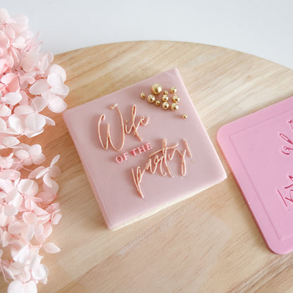 "Wife of the Party" - Pop Stamp Plate