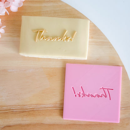 "Thanks" - Pop Stamp Plate