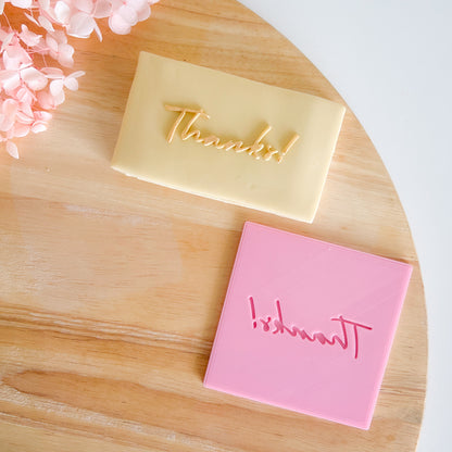 "Thanks" - Pop Stamp Plate