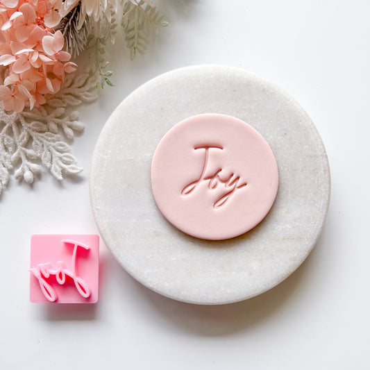 Joy - Fondant Stamp