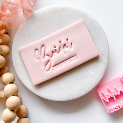 "Bridal Shower #1" Fondant Stamp