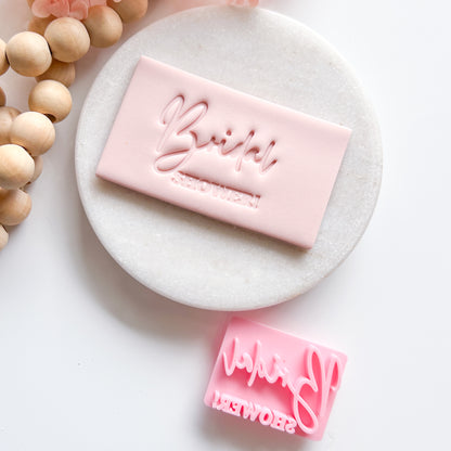 "Bridal Shower #1" Fondant Stamp
