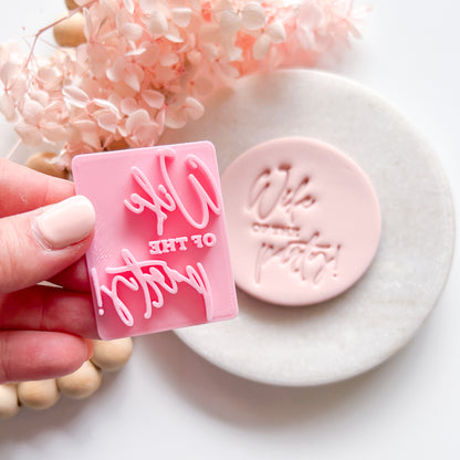 "Wife of the Party" - Fondant Stamp