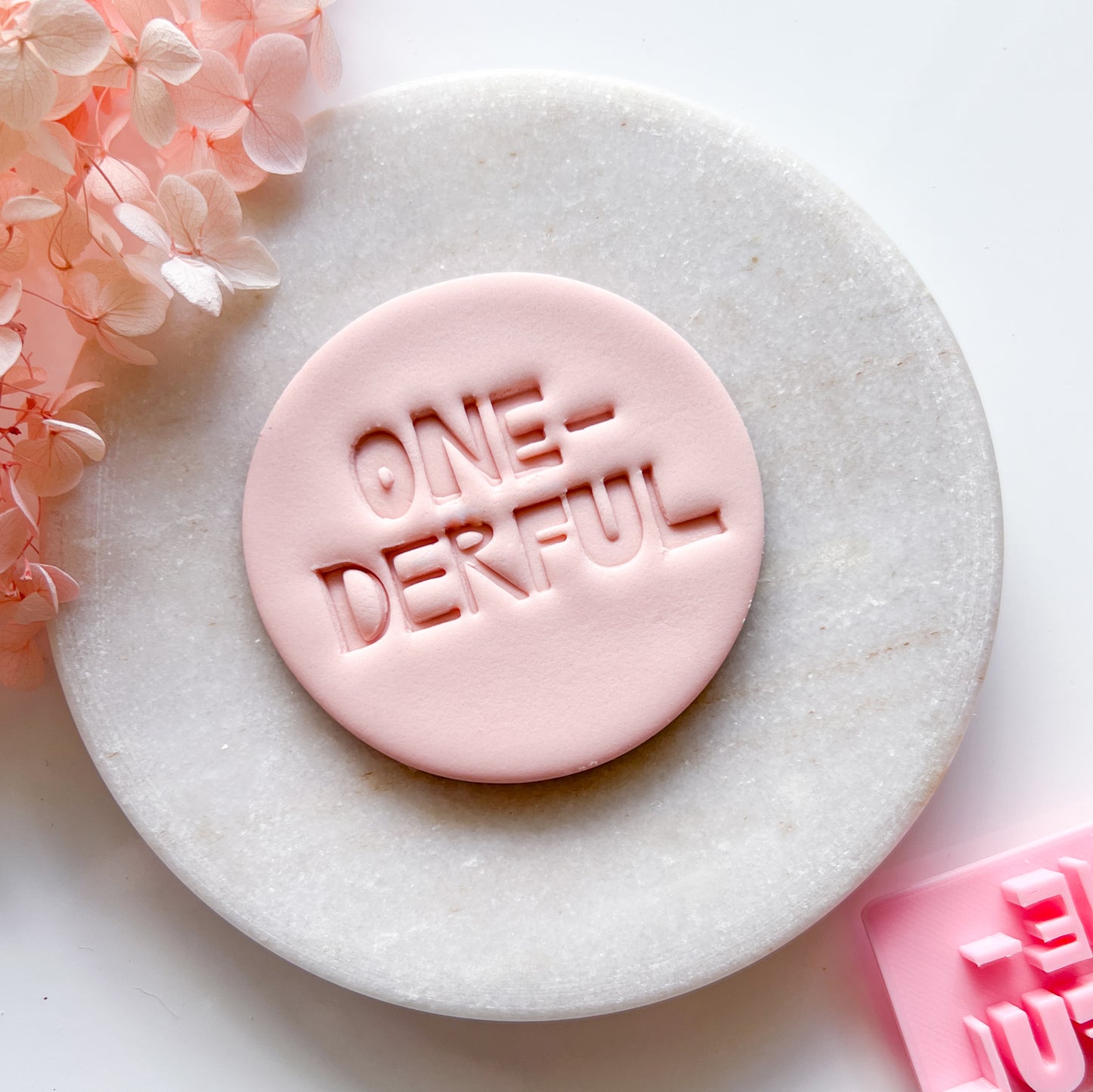 One-derful - Fondant Stamp