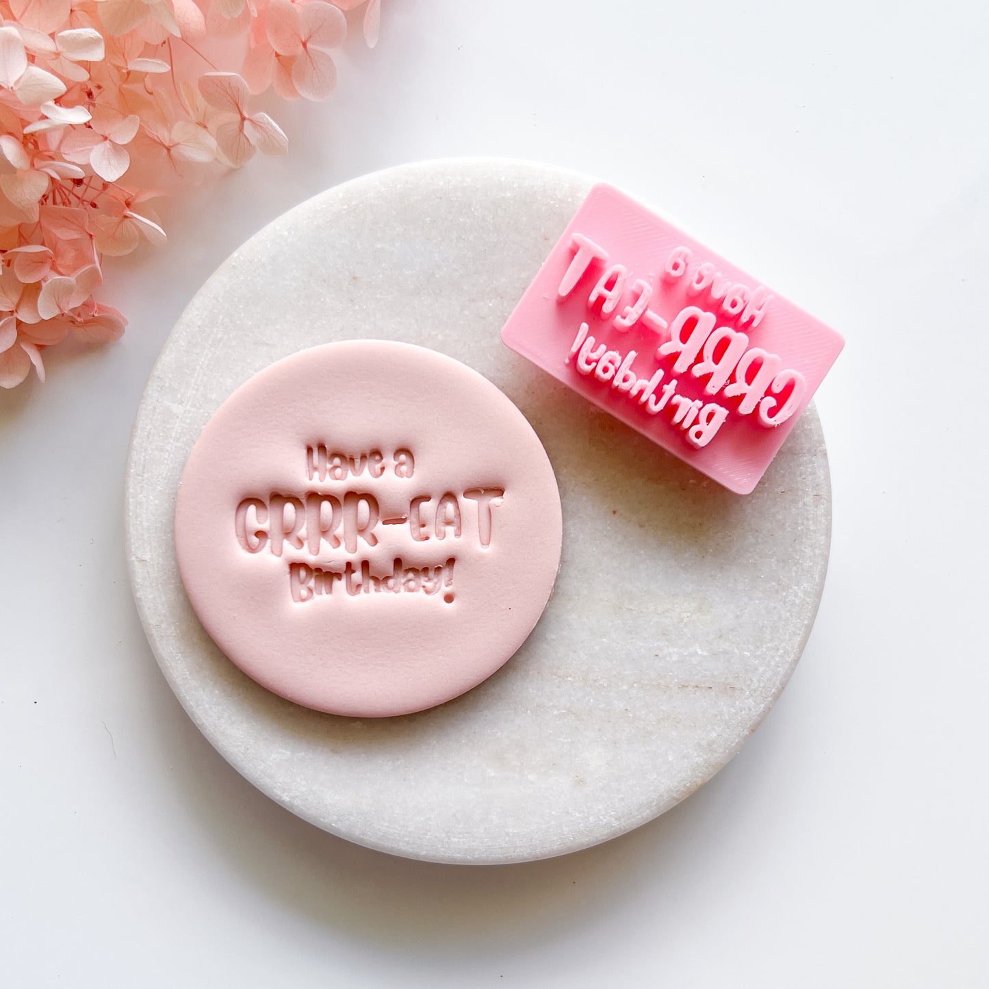 Have A Grr-eat Birthday - Fondant Stamp