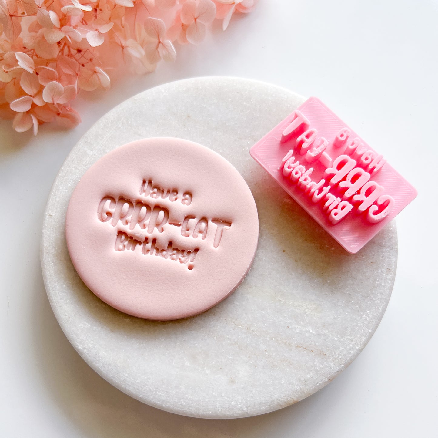 Have A Grr-eat Birthday - Fondant Stamp