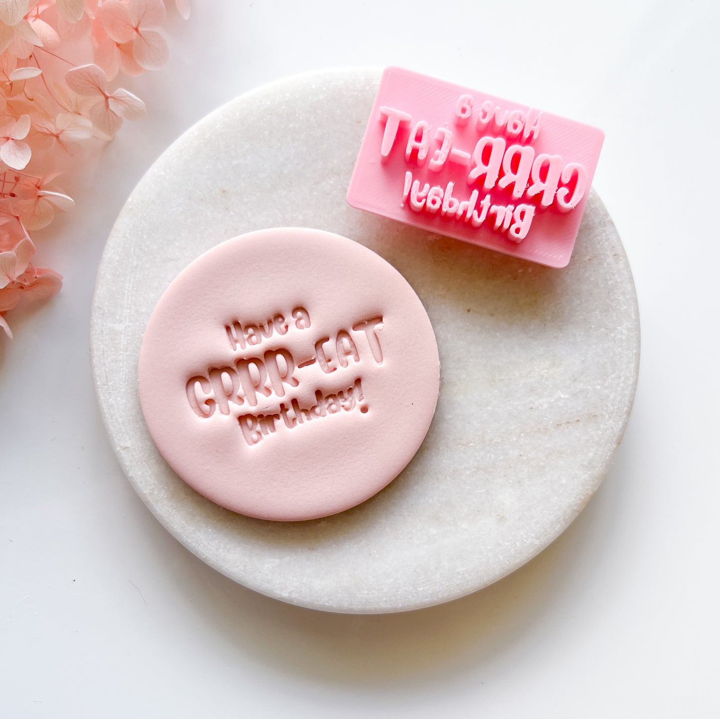 Have A Grr-eat Birthday - Fondant Stamp