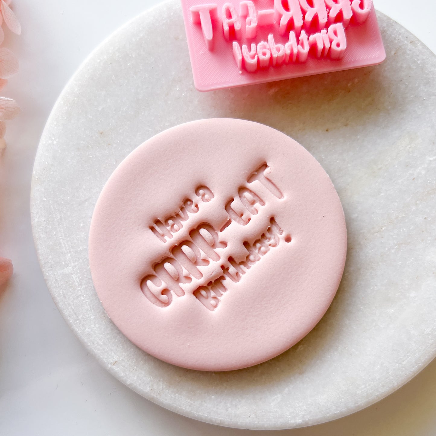 Have A Grr-eat Birthday - Fondant Stamp