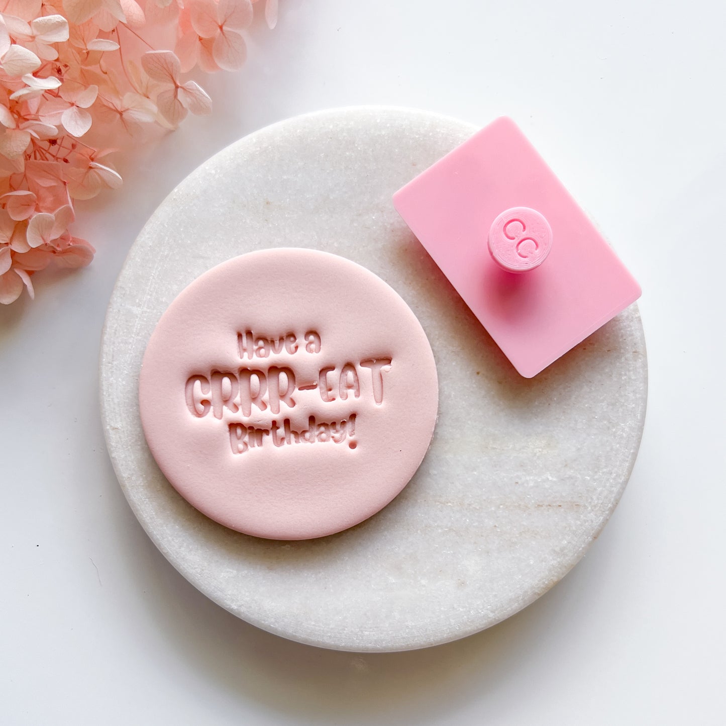 Have A Grr-eat Birthday - Fondant Stamp