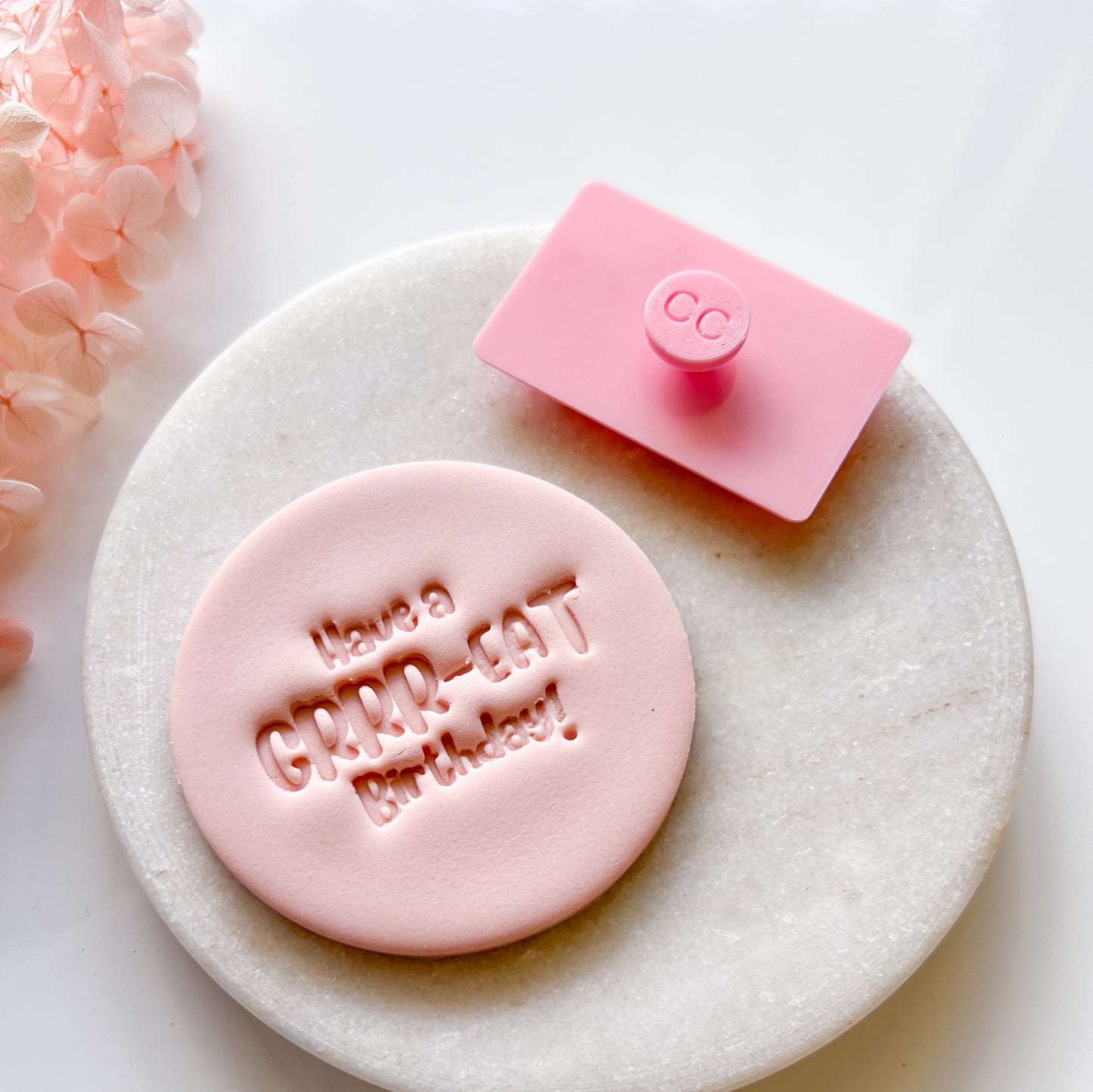 Have A Grr-eat Birthday - Fondant Stamp