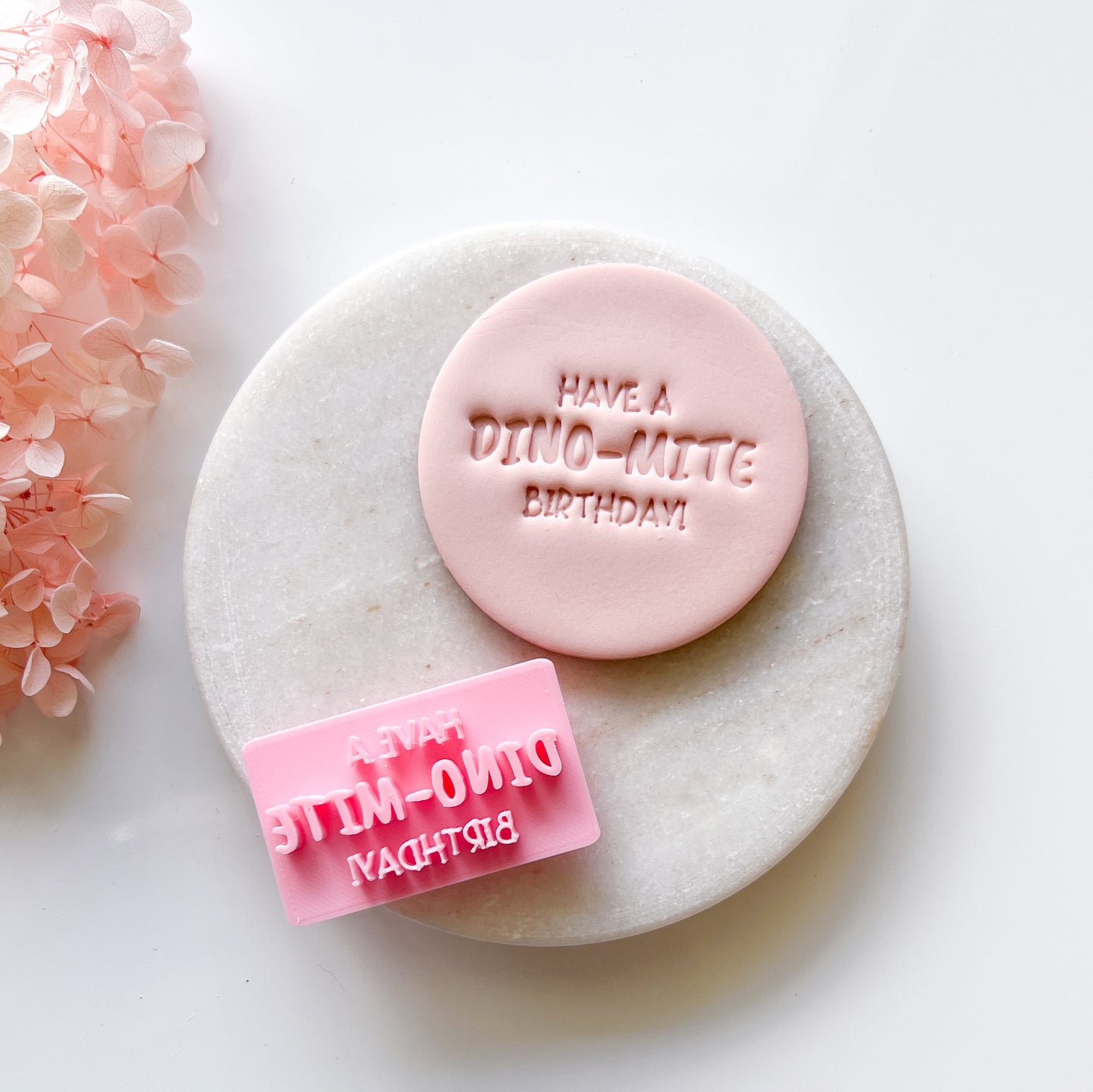 Have a Dino-Mite Birthday - Fondant Stamp