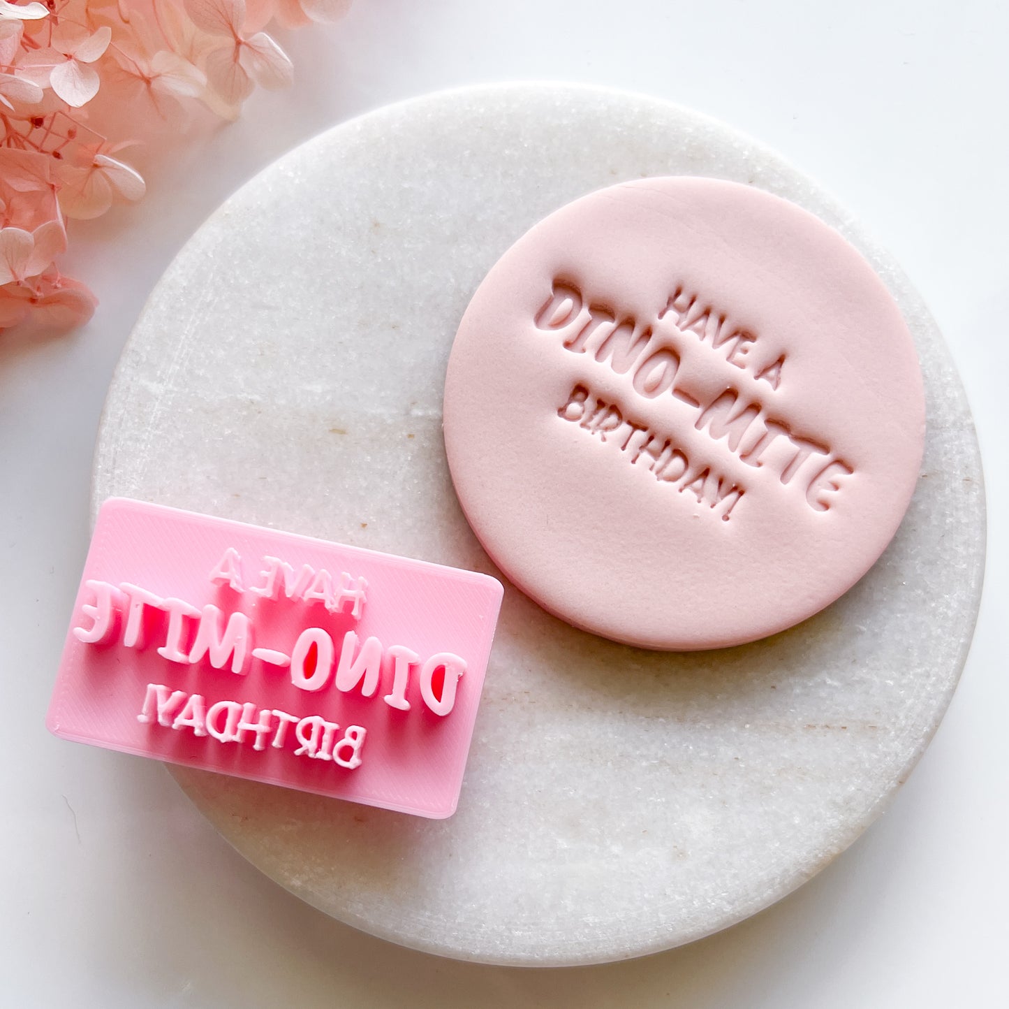 Have a Dino-Mite Birthday - Fondant Stamp