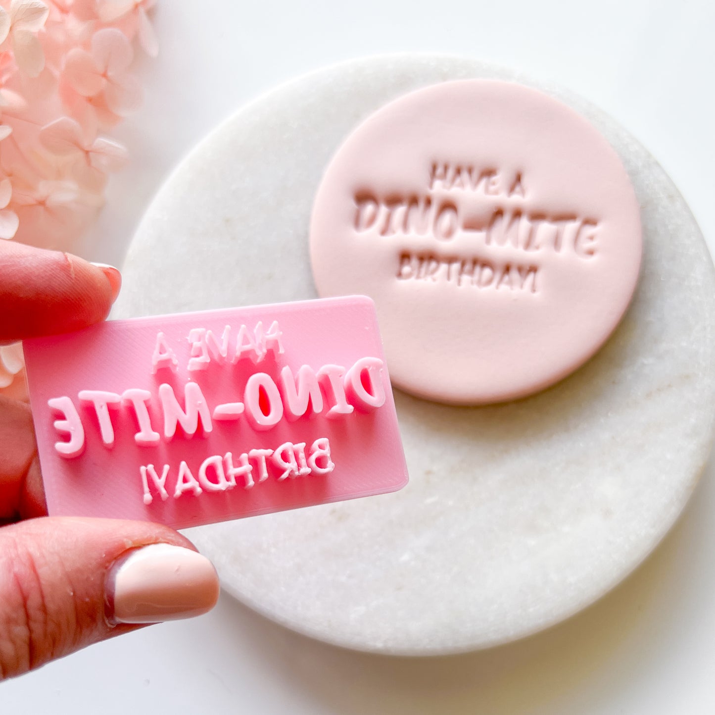 Have a Dino-Mite Birthday - Fondant Stamp