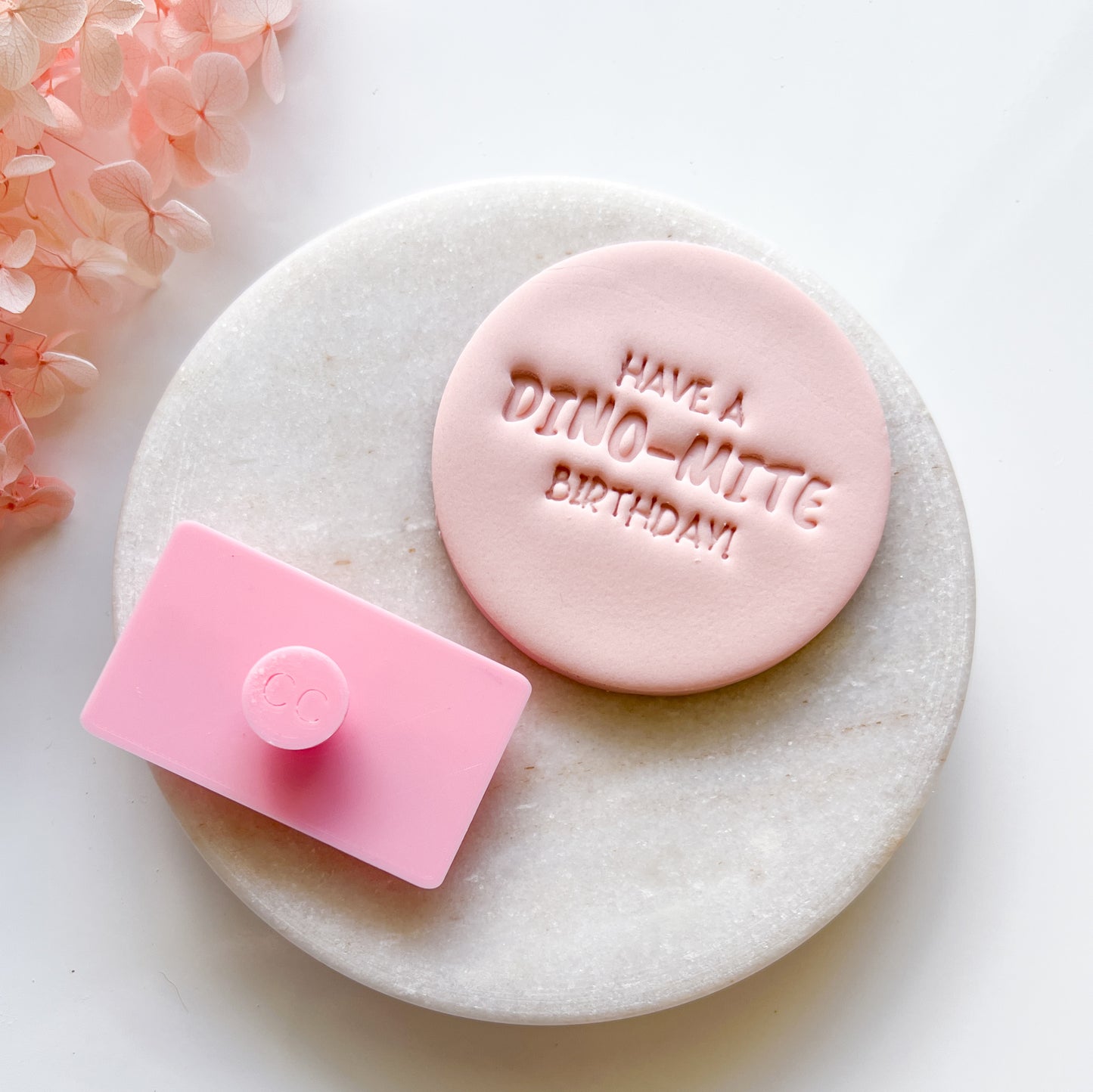 Have a Dino-Mite Birthday - Fondant Stamp