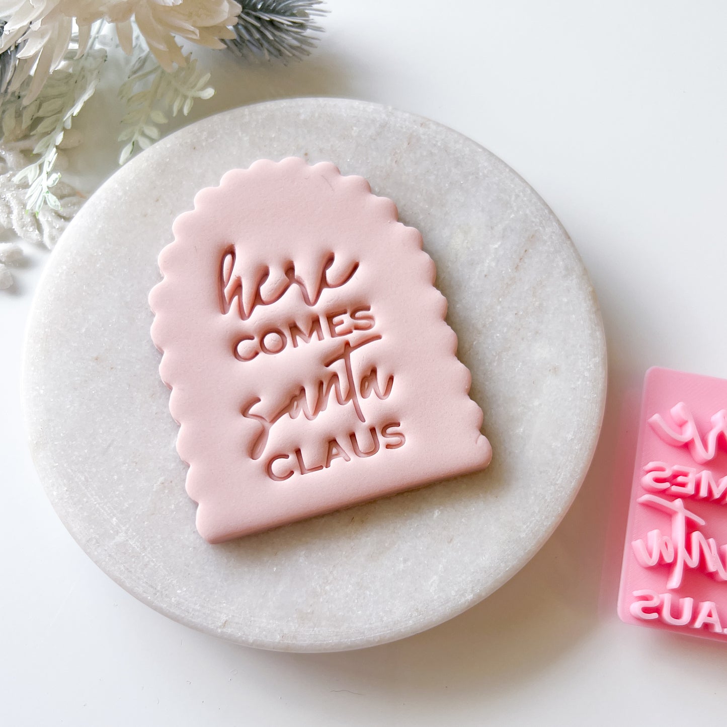 Here Comes Santa Claus - Fondant Stamp