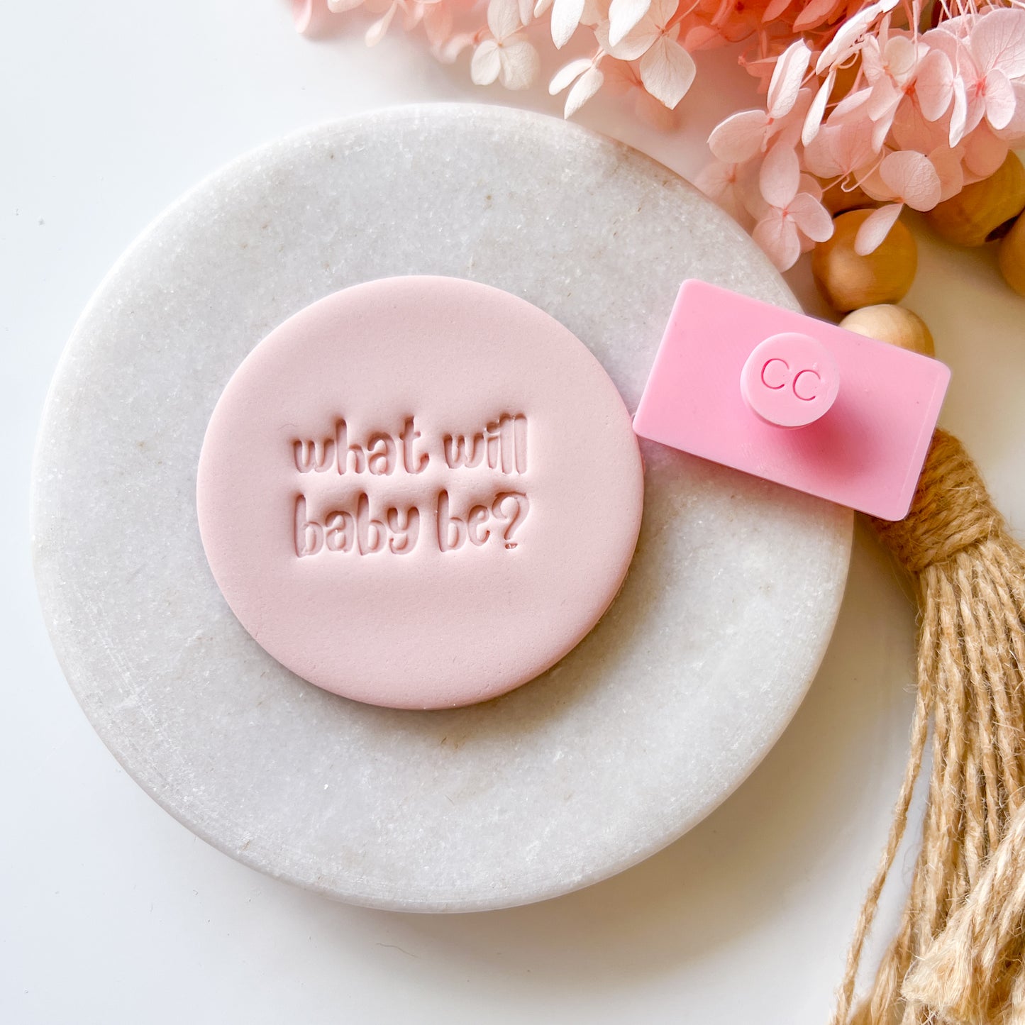 What Will Baby Be? #1 - Fondant Stamp