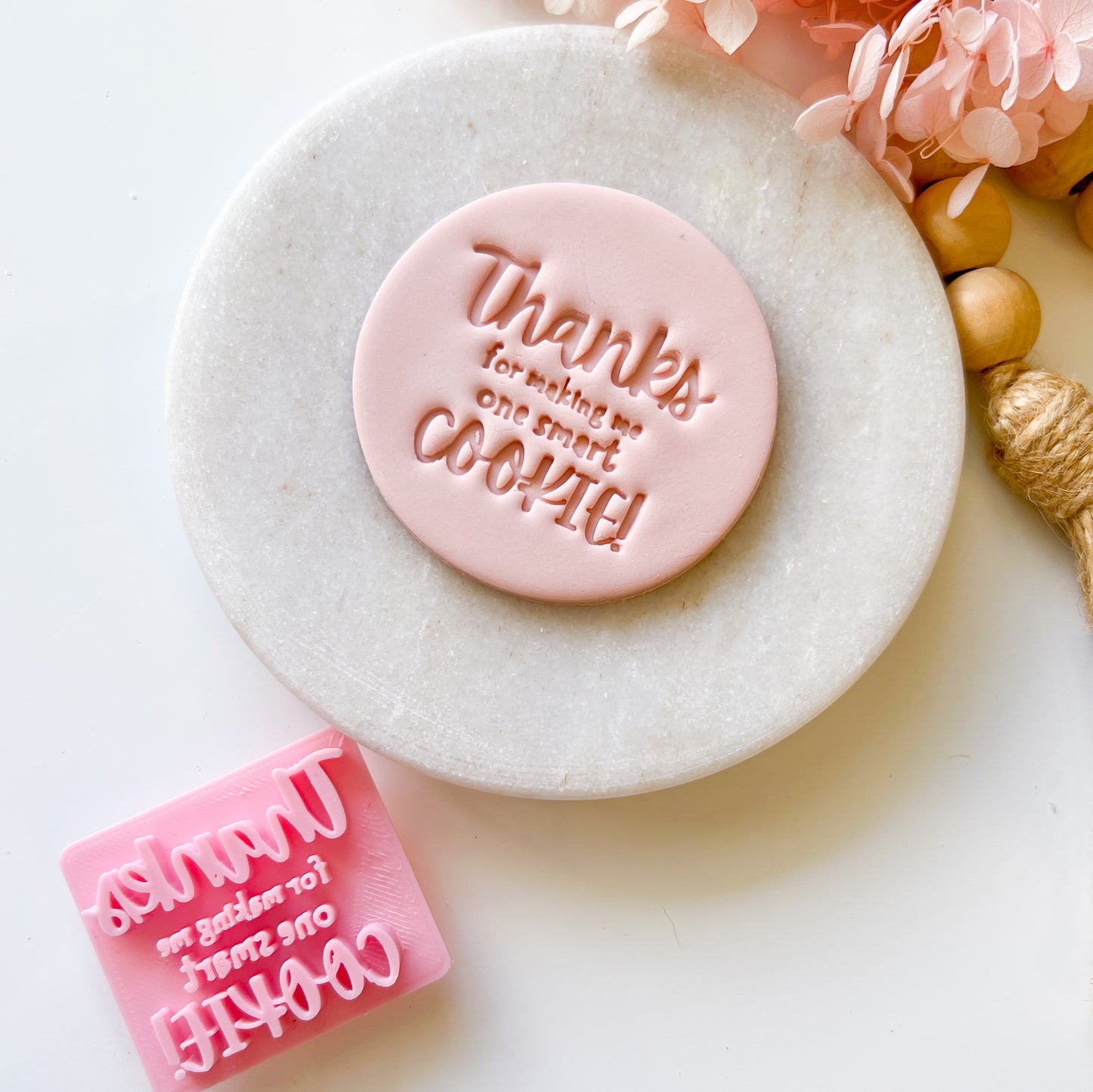 One Smart Cookie -Fondant Stamp