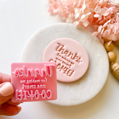 "One Smart Cookie" Fondant Stamp