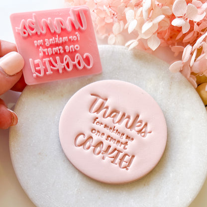 "One Smart Cookie" Fondant Stamp