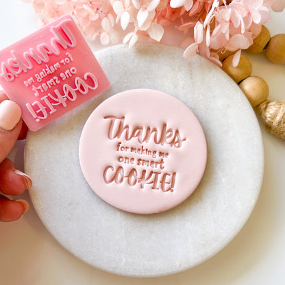 "One Smart Cookie" Fondant Stamp